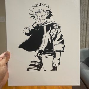 Handmade Naruto Kid canvas size 11x14